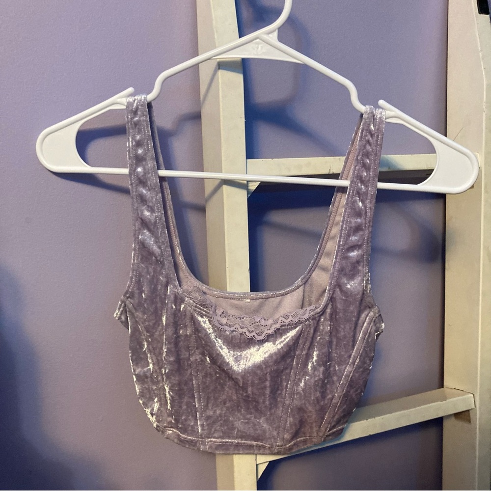 Cropped corset style top